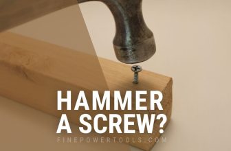Kun je een schroef inslaan?  Wat gebeurt er als je hamert?